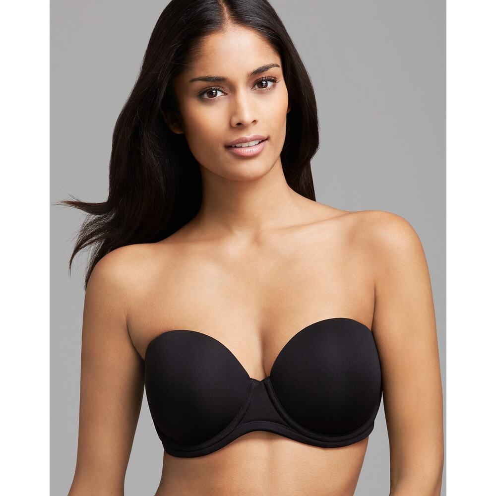 WACOAL Red Carpet Strapless Underwire Bra Black Size 40G Seamless Smoothing